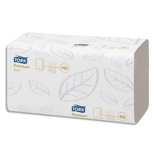 TORK Colis de 21 Paquets de 110 Essuie-mains Xpress interfoliés Doux Premium 2 plis plié en M 21,2x34 cm