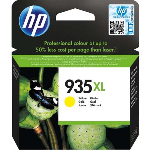 HP Cartouche Jet d'encre Jaune 935XL C2P26AE (dont eco-taxe de 0,02 €)