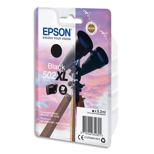 EPSON Cartouche Jet d'Encre Black XL ''Jumelles'' 502 (T02W1) - C13T02W14010 (dont eco-taxe de 0,01 €)