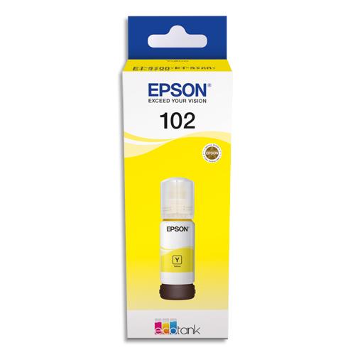 EPSON Bouteille Jet d'Encre 102 EcoTank Yellow (T03R4) - C13T03R440 (dont eco-taxe de 0,02 €)
