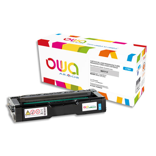 OWA Cartouche compatible Laser Cyan RICOH 407717 K16086OW