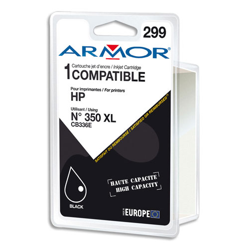 ARMOR Cartouche compatible Jet d'encre Noir HP 350XL B20254R1