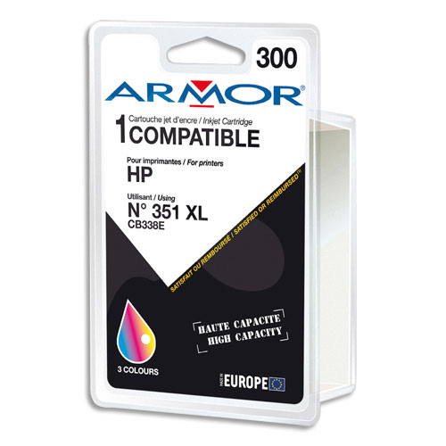 ARMOR Cartouche compatible Jet d'encre 3 Couleurs HP 351XL B20255R1