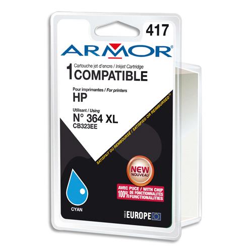 ARMOR Cartouche compatible Jet d'encre Cyan HP 364XL B12573R1 (dont eco-taxe de 0,02 €)