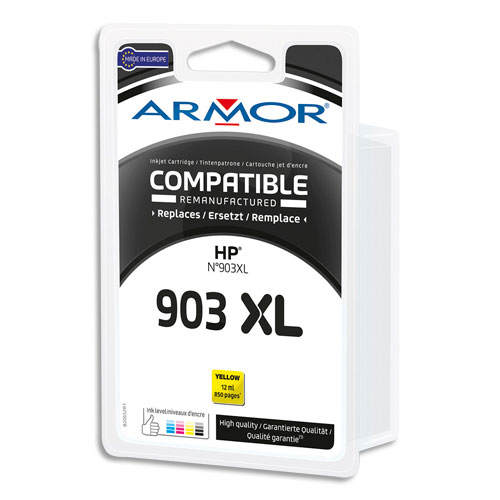 ARMOR Cartouche compatible Jet d'encre Jaune HP 903XL B20652R1 (dont eco-taxe de 0,02 €)