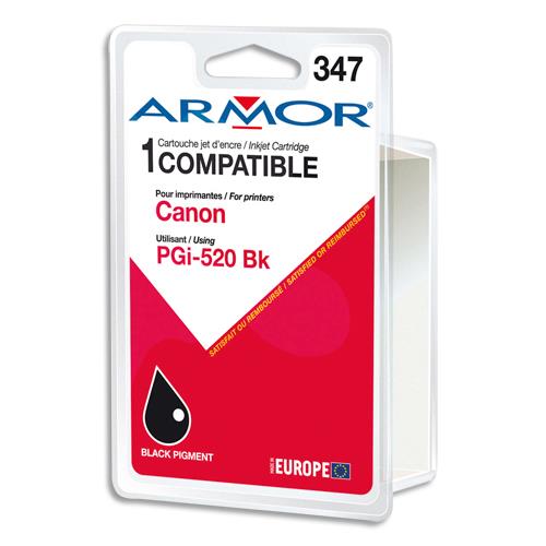 ARMOR Cartouche compatible Jet d'encre Noir CANON PGi-520 B12464R1