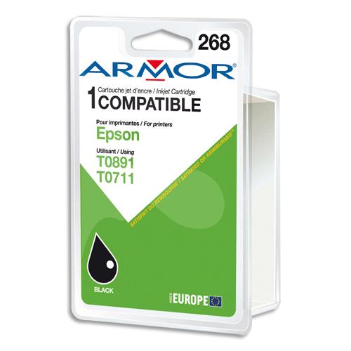 ARMOR Cartouche compatible Jet d'encre Noir EPSON T0711 - T0891 B12314R1