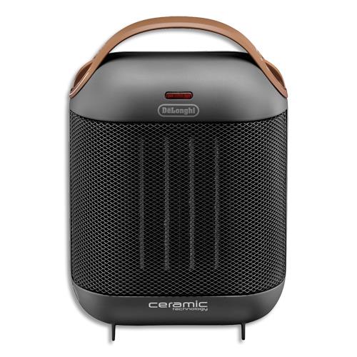 DELONGHI Radiateur soufflant HFX 30C18.AG Gris Asphalte 1800W technologie céramique L19,2 x H27 x P13,7cm (dont eco-taxe de 0,92 €)
