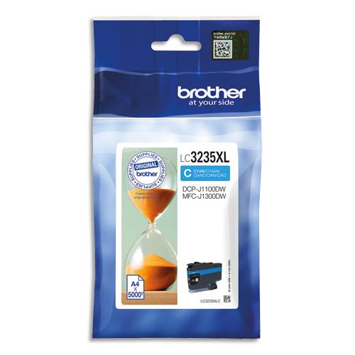 BROTHER Cartouche Jet d'encre très haute capacité LC3235XLC (dont eco-taxe de 0,02 €)