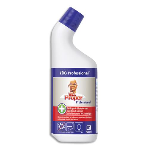 MR PROPRE Professional Flacon 750ml Gel WC nettoyant et détartrant des toilettes et urinoirs parfum frais