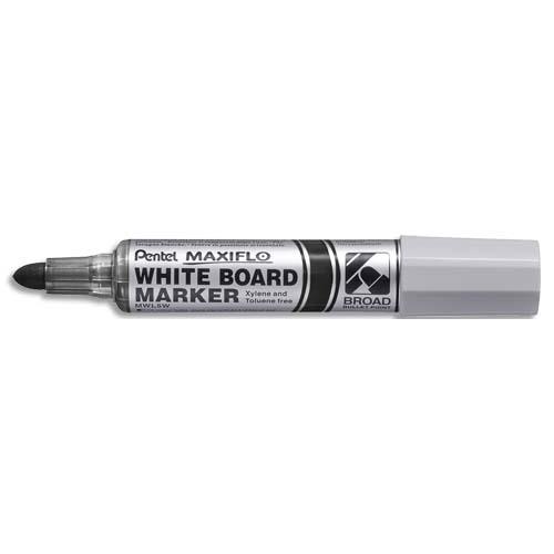 PENTEL Marqueur effaçable à sec MAXIFLO pointe ogive extra-large 4 mm. Encre Noire