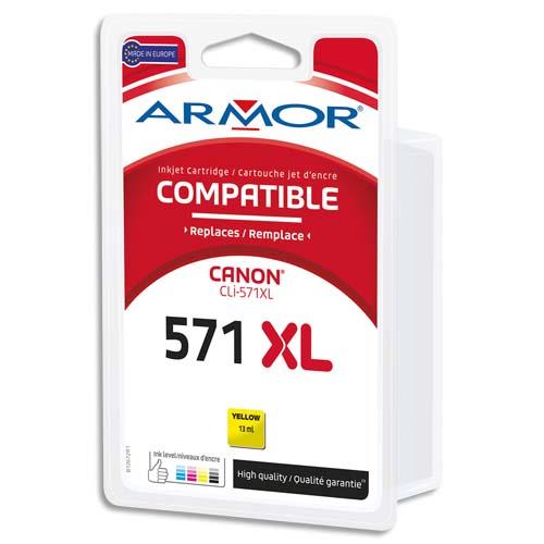 ARMOR Cartouche compatible CANON CLI-571XL Jaune B12672R1 (dont eco-taxe de 0,02 €)