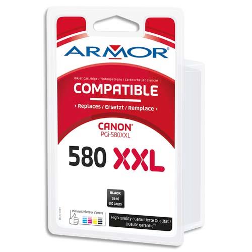 ARMOR Cartouche compatible CANON PGI-580XXL Noir B12712R1 (dont eco-taxe de 0,02 €)