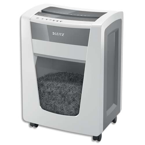 LEITZ Destructeur de documents IQ Office Pro P-5+ coupe super micro 2x5mm 7 feuilles 30 litres 80040000 (dont eco-taxe de 5,00 €)