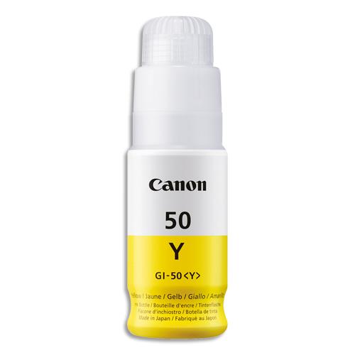 CANON Bouteille d'encre jaune GI-50 Y 3405C001 (dont eco-taxe de 0,02 €)
