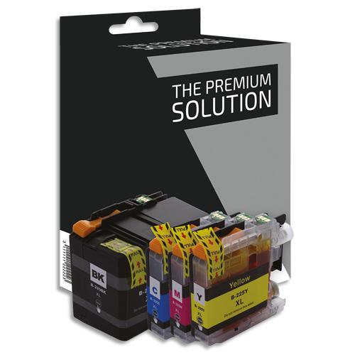 PSN P/4 Cartouche compatible jet d'encre noir cyan magenta jaune Brother LC225/229, B8B225XL/229XL (dont eco-taxe de 0,08 €)