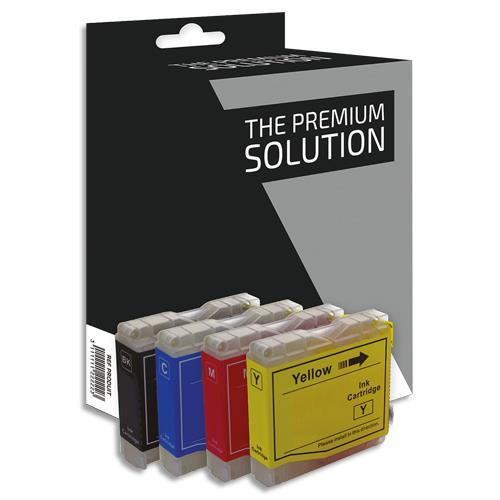 PSN Cartouche compatible jet d'encre noir cyan magenta jaune Brother LC970/LC1000, B8B970/1000B/CLXL (dont eco-taxe de 0,10 €)