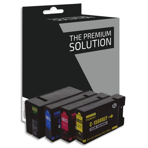 PSN P/4 Cartouche compatible jet d'encre NCMJ Canon 9182B001/9193B001/9194B001/9195B001, B8C1500XLB/CL (dont eco-taxe de 0,08 €)