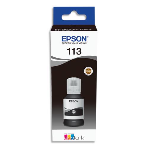 EPSON Bouteille d'encre 113 Noir (T06B1) C13T06B140 (dont eco-taxe de 0,05 €)