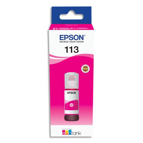 EPSON Bouteille d'encre 113 Magenta (T063) C13T06B340 (dont eco-taxe de 0,02 €)