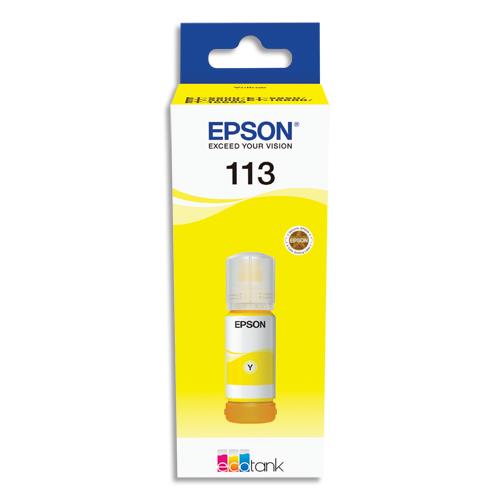 EPSON Bouteille d'encre 113 Jaune (T06B4) C13T06B440 (dont eco-taxe de 0,02 €)