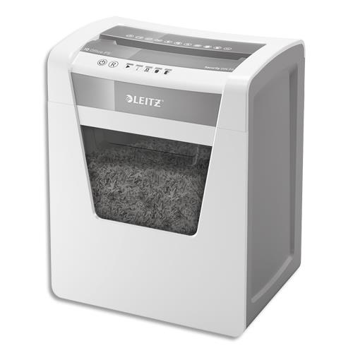 LEITZ Destructeur de documents IQ Protect 10X P-4, coupe croisée, 10 feuilles, 18 litres, 80920000 (dont eco-taxe de 1,00 €)