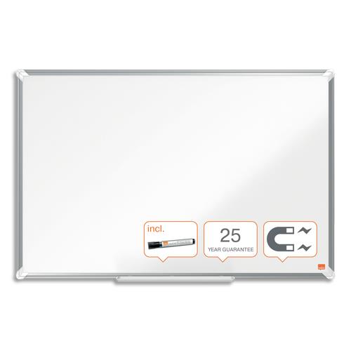NOBO Tableau blanc émaillé Premium Plus, 900 x 600 mm (dont eco-taxe mobilier de 0,45 €)