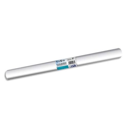 OXFORD Rouleau couvre livre transparent 1x5m 50 microns. Repositionnable dans les quelques minutes.