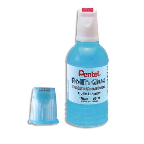 [667291] PENTEL Colle synthétique transparente / flacon roulette 55 ml