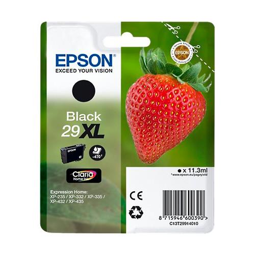 [138162] EPSON Cartouche Jet d'Encre Claria Home Noir XL ''Fraise'' 29 (T2991) - C13T29914012 (dont eco-taxe de 0,01 €)