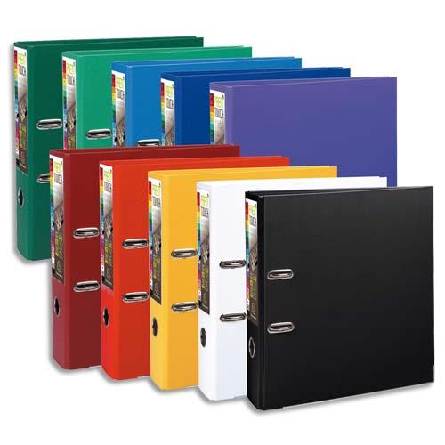 [141524] EXACOMPTA Classeur à levier en polypro PREMTOUCH dos de 8cm, coloris Assortis Office
