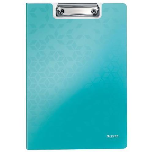 [449001] LEITZ Porte-blocs avec rabat WOW A4, capacité 75 feuilles. Dimensions : L22,8xH1,7xP32 cm. Coloris menthe