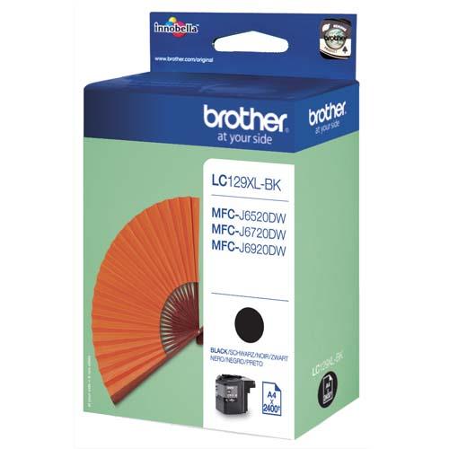 [231127] BROTHER Cartouche Noire Haute capacité Jet d'encre LC129XLBK (dont eco-taxe de 0,02 €)