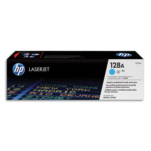 [254950] HP Cartouche Laser Cyan CE321A (dont eco-taxe de 0,20 €)