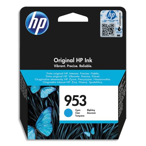 [261787] HP 953 Cartouche d'Encre Cyan Authentique (F6U12AE) (dont eco-taxe de 0,02 €)