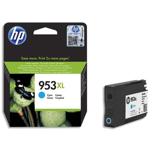 [261826] HP 953XL Cartouche d'Encre Cyan grande capacité Authentique (F6U16AE) (dont eco-taxe de 0,02 €)