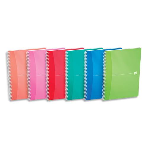 [263246] OXFORD My Color Cahier reliure intégrale A4 100pages 5x5 -Couvertures polypro assorties
