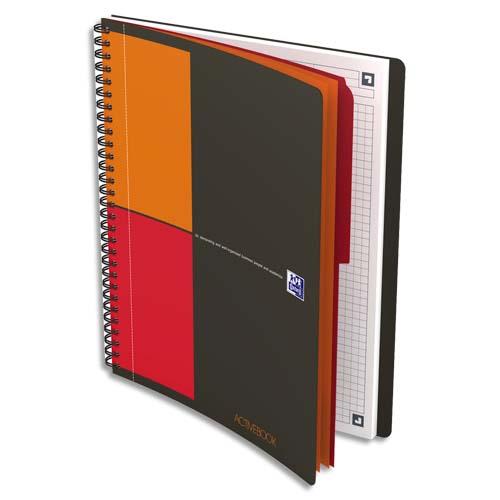 [275165] OXFORD Cahier Activebook I-CONNECT spirale 160 pages 5x5 18,5x25cm (format tablette). Couverture PP