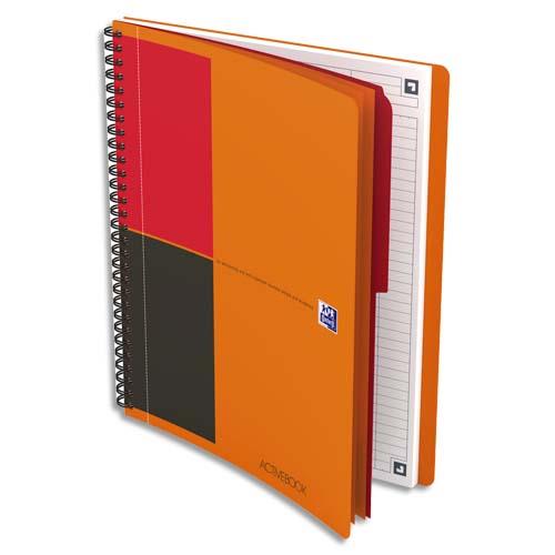[275173] OXFORD Cahier Activebook I-CONNECT spirale 160 pages L6mm 18,5x25cm (format tablette). Couverture PP