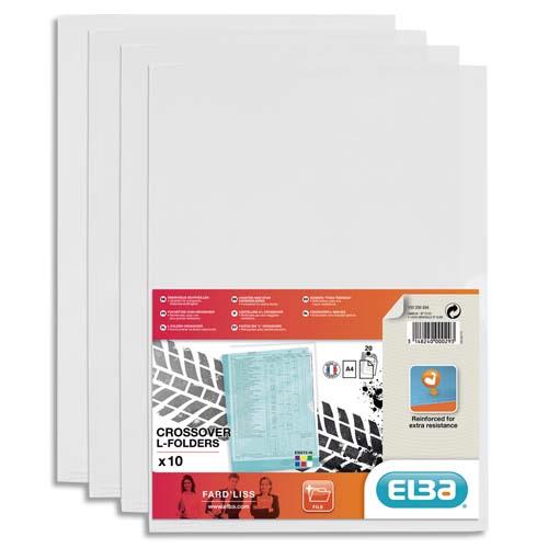 [279622] OXFORD Sachet de 10 pochettes-coin Fard'liss incolore en PVC lisse 20/100e. Format A4. Coloris incolore