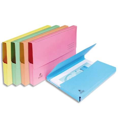 [281361] EXACOMPTA Paquet 50 chemises à poche SUPER en carte 210g. Coloris Jaune canari