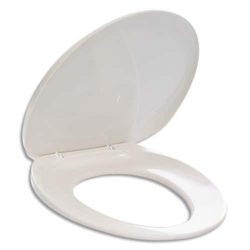 [282413] DURABLE Abattant WC universel en polypropylène Blanc - L390 x H40 x P450 mm