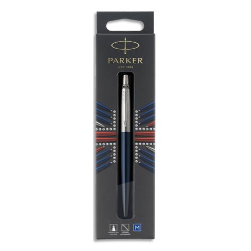 [284746] PARKER Blister 1 stylo bille pointe moyenne Jotter. Corps Bleu CT