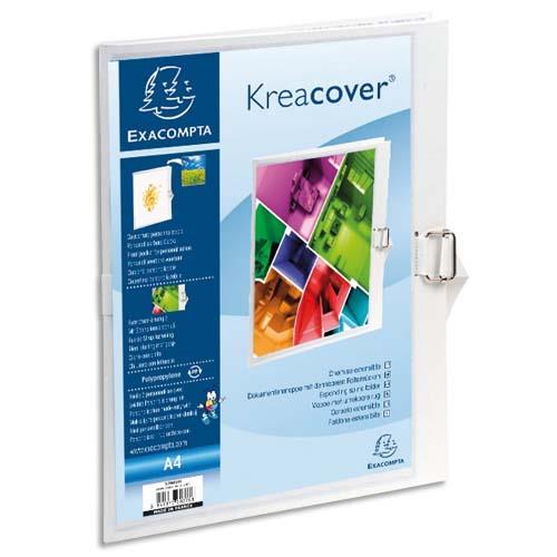 [287446] EXACOMPTA Chemise à dos extensible personnalisable dos 130mm coloris Blanc