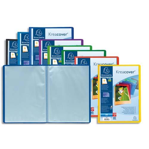 [293159] EXACOMPTA Protège-documents personnalisable PP KREACOVER 80 vues assortis