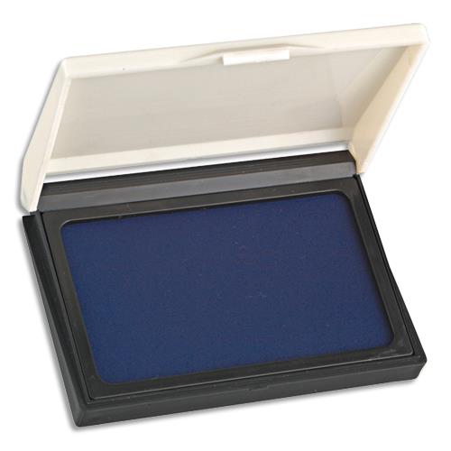[297854] WONDAY Tampon encreur réencrable ABS, pour timbre caoutchouc ou résine L10 x P7,5 cm encre Bleu