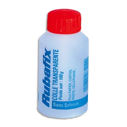 [054062] RUBAFIX Flacon de colle transparente 100g avec pinceau incorporé