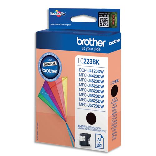 [314807] BROTHER Cartouche Jet d'encre Noire LC223BK (dont eco-taxe de 0,01 €)