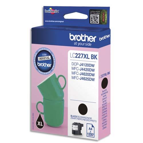 [314817] BROTHER Cartouche Jet d'encre XL LC227XLBK (dont eco-taxe de 0,02 €)