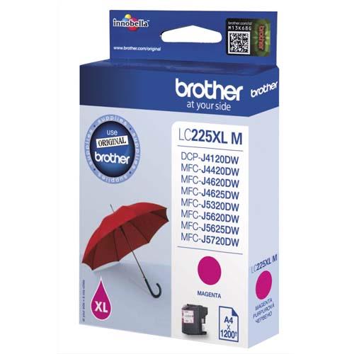 [314823] BROTHER Cartouche Jet d'encre Magenta XL LC225XLM (dont eco-taxe de 0,01 €)